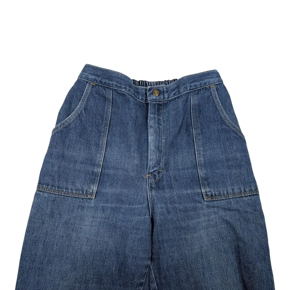 Vintage Levis Elastic‎ Jeans Womens Sz 14 32x29 Blue Denim *READ